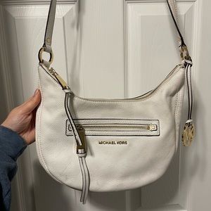 Michael Kors White cross body purse